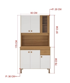 ARMARIO COZINHA LAURA FREI/OFF/FREI INDEKES - Hamil móveis