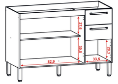 BALCÃO 1200 DE PIA 3P 2G MAD VERSALHES #REF: 8976 #FREIJO #SUPREMO na internet