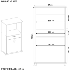 BALCAO NT 3070 REF 271 FREIJO TREND/BCO NEW FREIJO TREND BRANCO NEW na internet