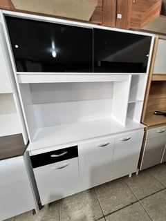 ARMÁRIO COZINHA KIT DUDA 120 CM 882.32 BRANCO PRETO – POQUEMA * Leve avaria de transporte* - comprar online