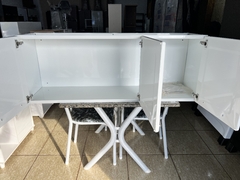 ARMÁRIO DE COZINHA AÉREO ITATIAIA ROSE BRANCO ARM-105 3 PORTAS 105X40CM - loja online