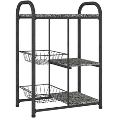 FRUTEIRA RACK MULTIUSO TULIPA PT PRATA 2C GR 5067.03 - loja online