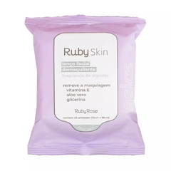 Lenço Demaquilante Vegano Ruby Skin Ruby Rose HB203 Fragrância de Algodão