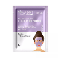 Máscara Facial Peel Off Redutora de Poros Sachê Max Love