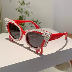 Óculos de Sol Gatinho com Strass - Bold Kitty Frames - loja online