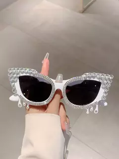 Óculos de Sol Gatinho com Strass - Bold Kitty Frames