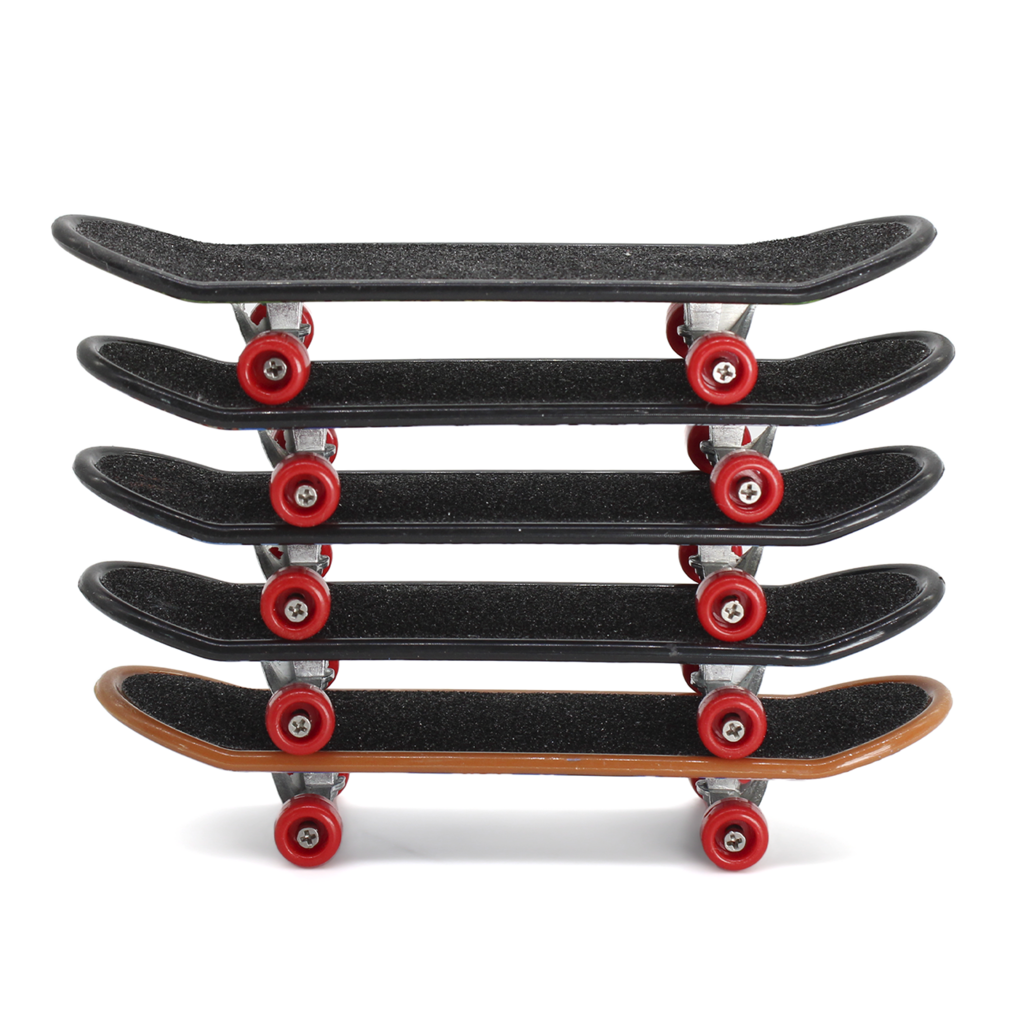 Kit 5 Skate Dedo Fingerboard Profissional c/ Rolamento Metal no Shoptime