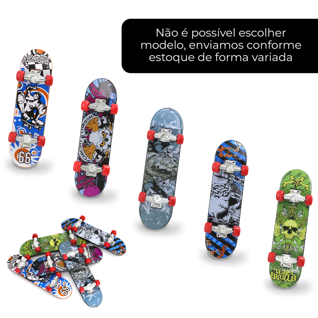 Skate Dedo Iantil 3 Und X-trick Presente Fingerboard +