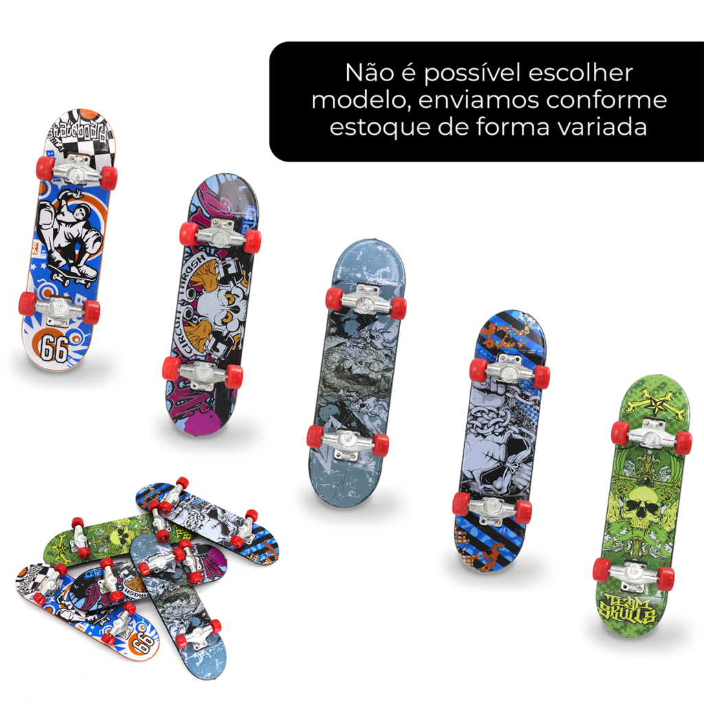 Conjunto 4 Mini Skates De Dedo Profissional Com Rolamento na