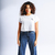 Cropped classic minimal - branco - comprar online