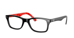 RAY BAN 5228 BLACK ON TEXTURE RED