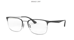 RAY BAN ORX 6421 2997 BLACK ON SILVER