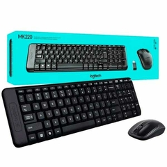 Kit Teclado y Mouse Inalambrico Logitech Mk220