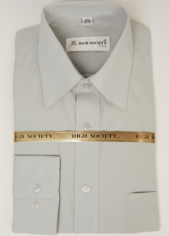 Camisa  Gris  100 algodón  - Haber's encontrarás las mejores camisas de vestir para hombre, camisas casuales y camisas formales $699