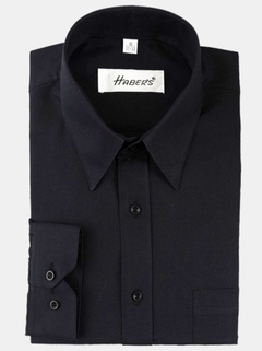 Camisa color negra marca Haber's Slim Fit