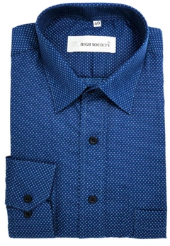 Camisa con puntos azules