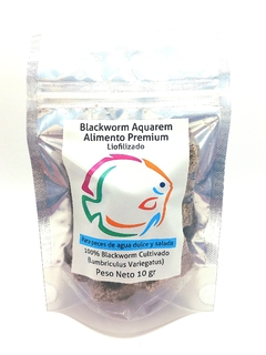 Black Worms liofilizado 10 gr. Alimento para peces.