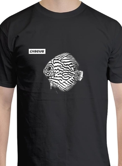 Imagen de Playeras alusivas a los peces y plecos. Discus Río Amazon