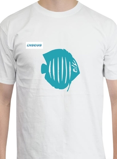 Imagen de Playeras alusivas a los peces y plecos. Discus Río Amazon