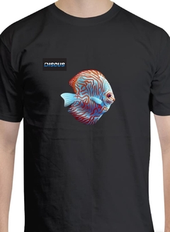 Playeras alusivas a los peces y plecos. Discus Río Amazon - comprar en línea