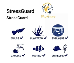 Stress guard 250 ml. Acondicionador para minimizar estres y daños en piel de los peces como raspones. - comprar en línea