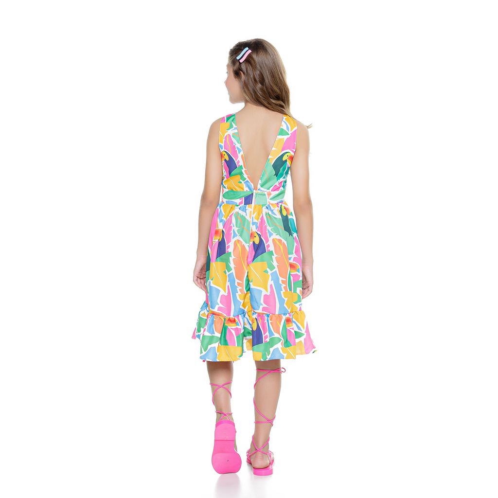 Vestido Infantil Feminino Super Star Mylu