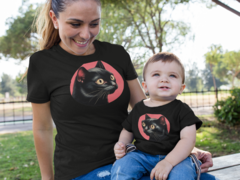 Baby Look feminina + camiseta infantil na internet