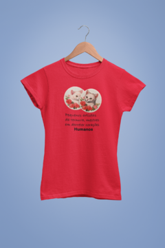 Baby Look T-shirt gatos - AlfaRho