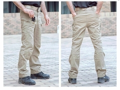 Pantalon Tactico Militar IX7 Lona de Algodon Beige - Tactico by Safety GRAM