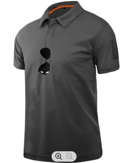 Playera Tactica Militar Tipo Polo Gris - comprar en línea