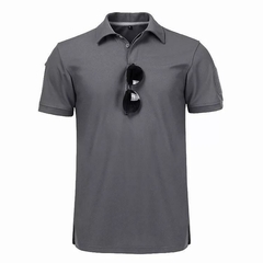 Playera Tactica Militar Tipo Polo Gris