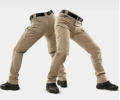 Pantalon Tactico Militar IX7 Lona de Algodon Beige - tienda en línea