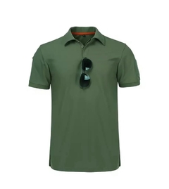 Playera Tactica Militar Tipo Polo Verde - comprar en línea