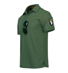 Playera Tactica Militar Tipo Polo Verde