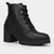 Bota Coturno Ramarim Salto Médio Tratorada Feminina - Preto - comprar online