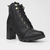 Bota Coturno Beira Rio Salto Bloco Alto Feminina - Preto - comprar online