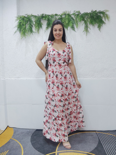 Vestido longo floral Paty