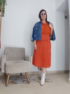 Saia Telma midi evasê em tricot - Beatitude Modas | Moda evangelica | vestido modesto | moda modesta | crista | moda executiva