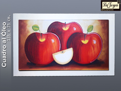 Cuadro decorativo al oleo - Manzanas Rojas MSW-008 - comprar en línea