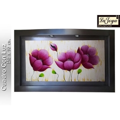 Cuadro Decorativo Flores purpura N-049