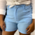 Short linho Vilma Azul - comprar online