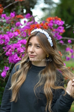 Diadema Angosta Blanca - comprar online