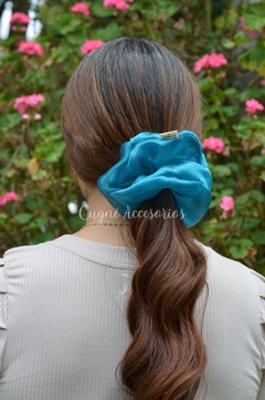 Scrunchie Organza Mar