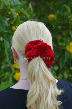 Scrunchie Terciopelo Rojo - comprar online