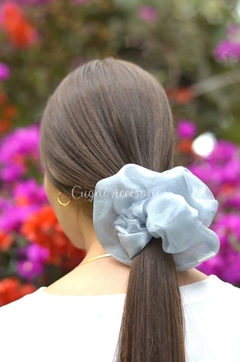 Scrunchie Organza Gris - comprar online