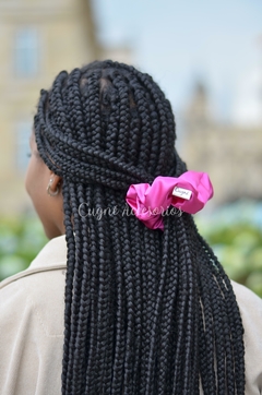 Scrunchie Satín Magenta - comprar online