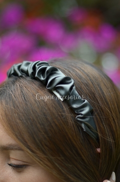 Diadema Angosta Gris Raton - comprar online