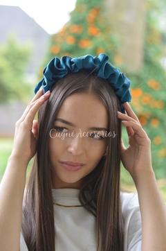 Diadema Ancha Verde Esmeralda - comprar online