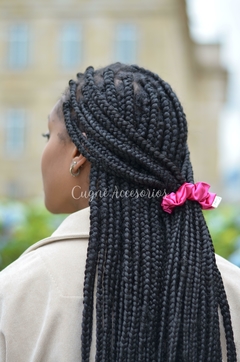 Scrunchie Satín Fucsia