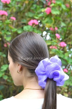 Scrunchie Organza Morado - comprar online